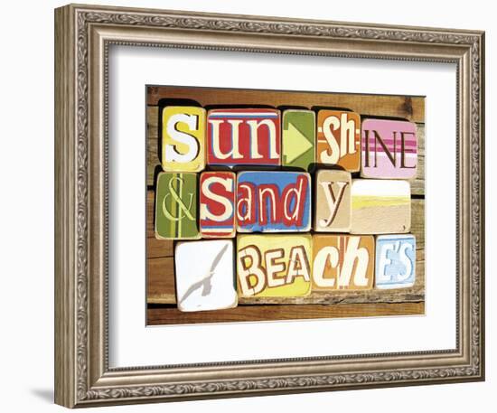 Sunshine And Sandy Beaches-Norfolk Boy-Framed Art Print