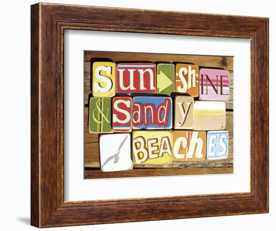 Sunshine And Sandy Beaches-Norfolk Boy-Framed Art Print