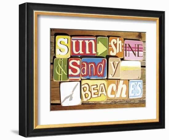 Sunshine And Sandy Beaches-Norfolk Boy-Framed Art Print