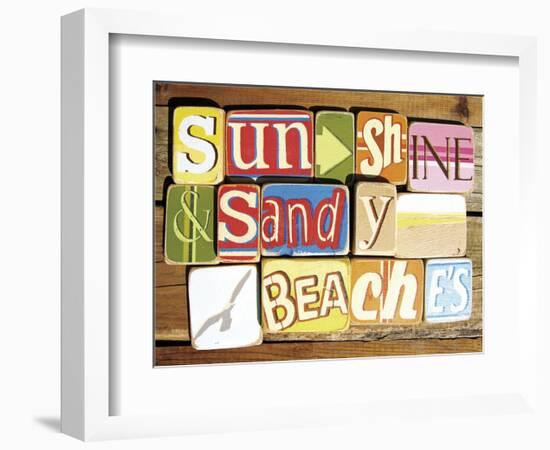 Sunshine And Sandy Beaches-Norfolk Boy-Framed Art Print