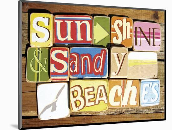Sunshine And Sandy Beaches-Norfolk Boy-Mounted Art Print