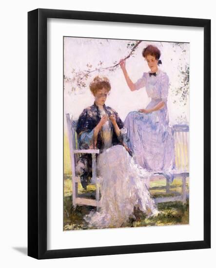 Sunshine and Shadow, C.1912 (Oil on Canvas)-Frank Weston Benson-Framed Giclee Print