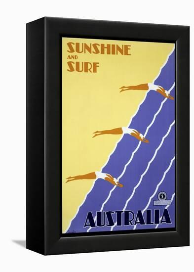 Sunshine and Surf Australia-null-Framed Premier Image Canvas