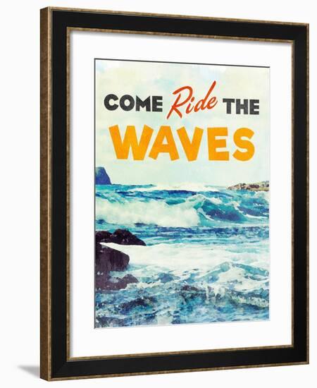 Sunshine and Waves II-Bruce Nawrocke-Framed Art Print