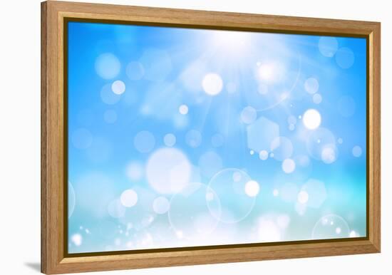 Sunshine Bokeh-alexaldo-Framed Stretched Canvas