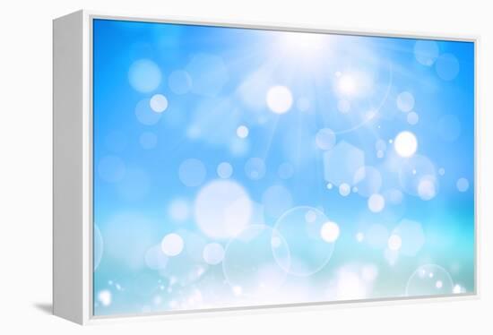 Sunshine Bokeh-alexaldo-Framed Stretched Canvas