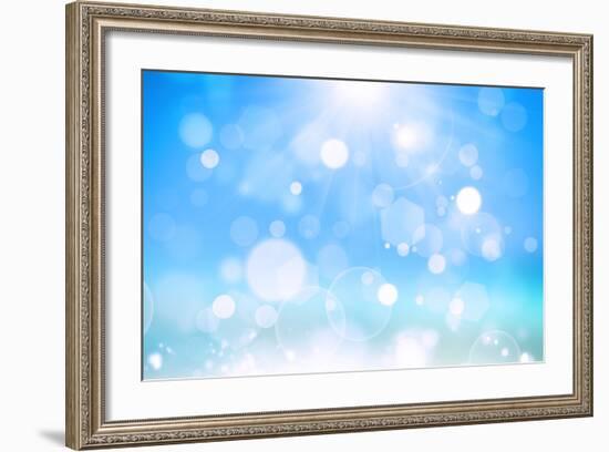 Sunshine Bokeh-alexaldo-Framed Art Print