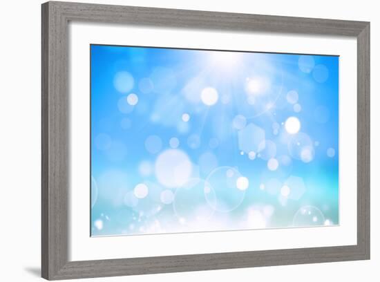 Sunshine Bokeh-alexaldo-Framed Art Print