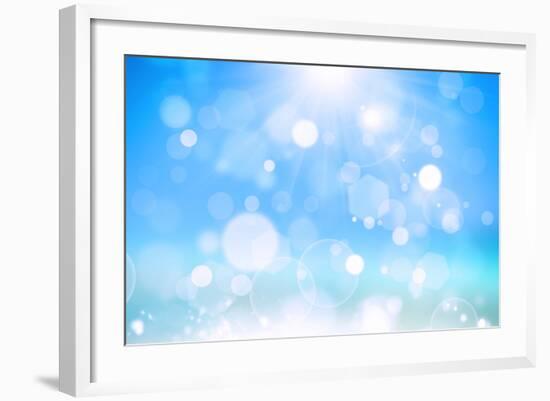 Sunshine Bokeh-alexaldo-Framed Art Print