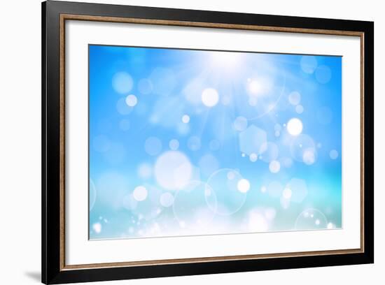 Sunshine Bokeh-alexaldo-Framed Art Print