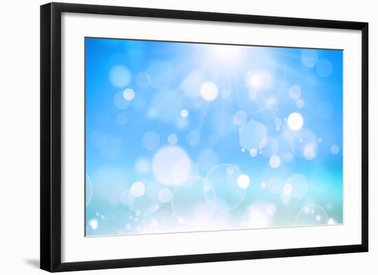 Sunshine Bokeh-alexaldo-Framed Art Print