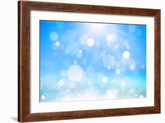 Sunshine Bokeh-alexaldo-Framed Art Print