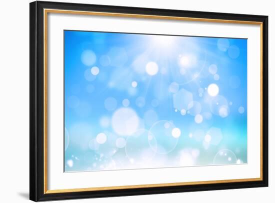 Sunshine Bokeh-alexaldo-Framed Art Print