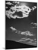 Sunshine Filled Clouds Against Dark Sky, Above Dark Dune in Middle of Kalahan Desert, Bechuanaland-Nat Farbman-Mounted Photographic Print