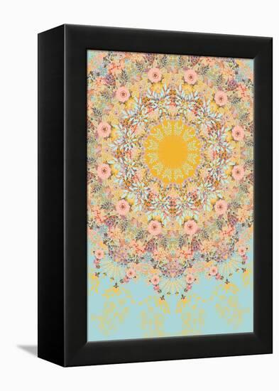 Sunshine Floral Mandala-null-Framed Stretched Canvas