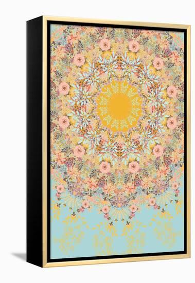 Sunshine Floral Mandala-null-Framed Stretched Canvas