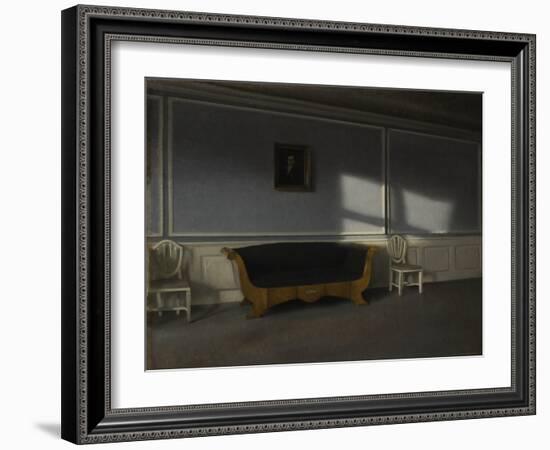 Sunshine in the Drawing Room III, c.1905-Vilhelm Hammershoi-Framed Giclee Print