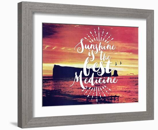 Sunshine Is The Best Medicine-The Saturday Evening Post-Framed Premium Giclee Print