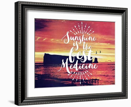 Sunshine Is The Best Medicine-The Saturday Evening Post-Framed Premium Giclee Print