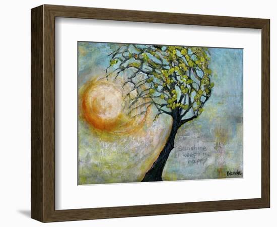 sunshine keeps me happy-Blenda Tyvoll-Framed Art Print