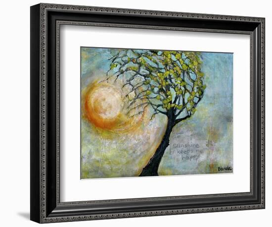 sunshine keeps me happy-Blenda Tyvoll-Framed Art Print