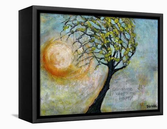 sunshine keeps me happy-Blenda Tyvoll-Framed Stretched Canvas