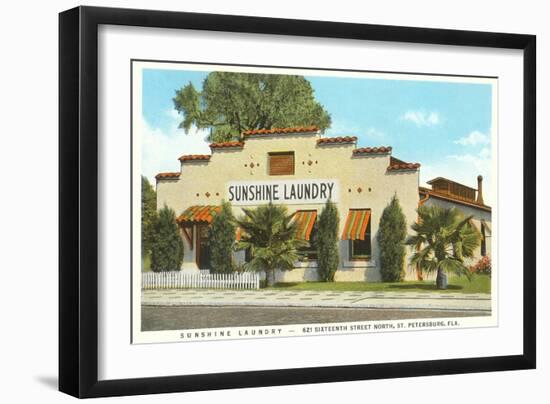 Sunshine Laundry, St. Petersburg, Florida-null-Framed Art Print