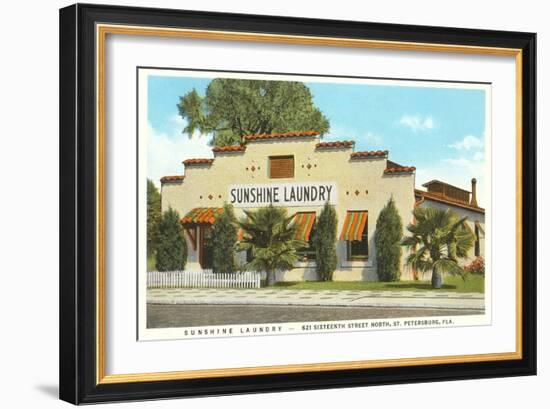 Sunshine Laundry, St. Petersburg, Florida-null-Framed Art Print