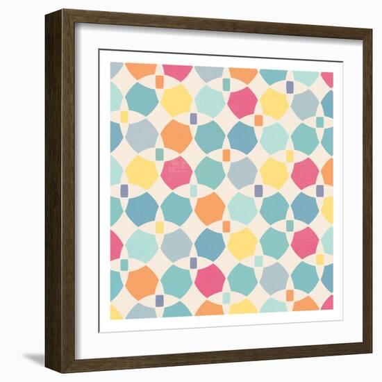 Sunshine Pattern Version Two-Alicia Vidal-Framed Art Print