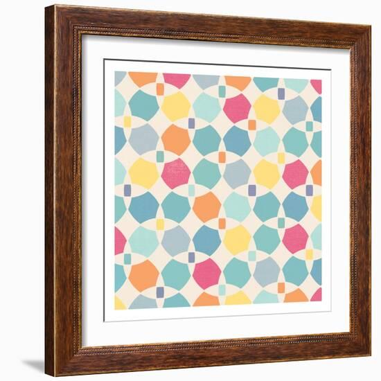 Sunshine Pattern Version Two-Alicia Vidal-Framed Art Print