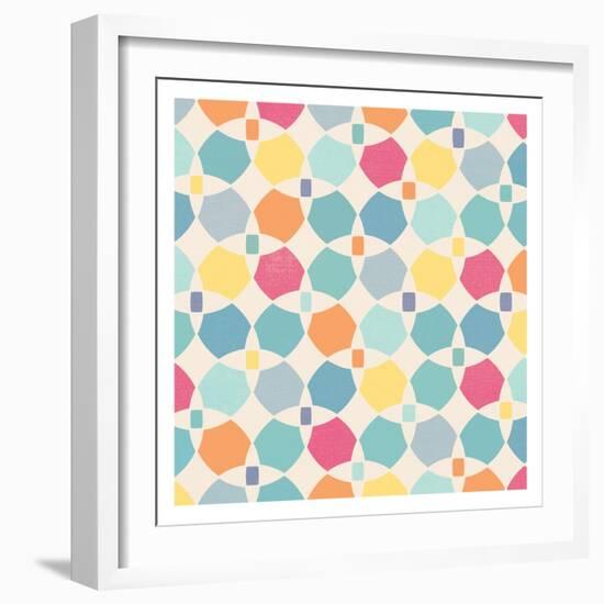 Sunshine Pattern Version Two-Alicia Vidal-Framed Art Print