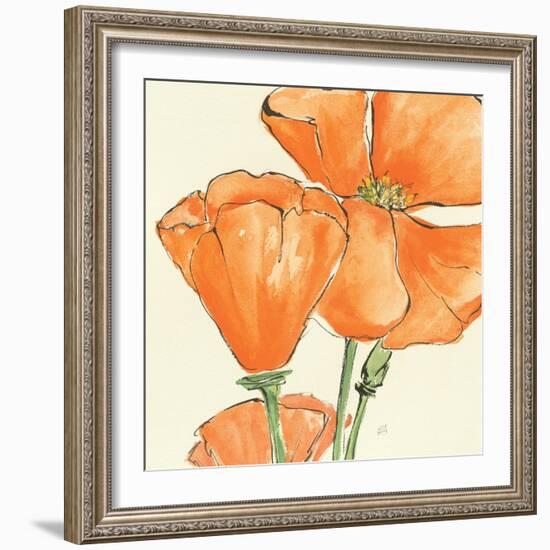 Sunshine Poppy III-Chris Paschke-Framed Premium Giclee Print