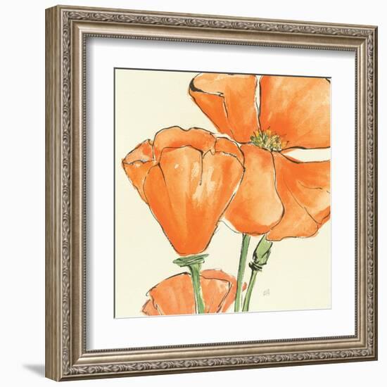 Sunshine Poppy III-Chris Paschke-Framed Art Print