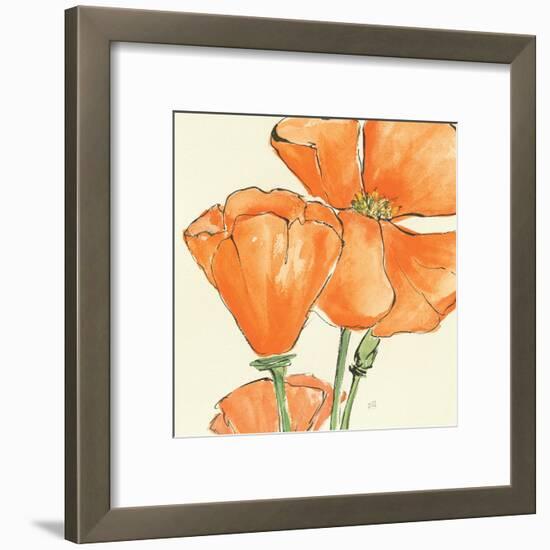 Sunshine Poppy III-Chris Paschke-Framed Art Print