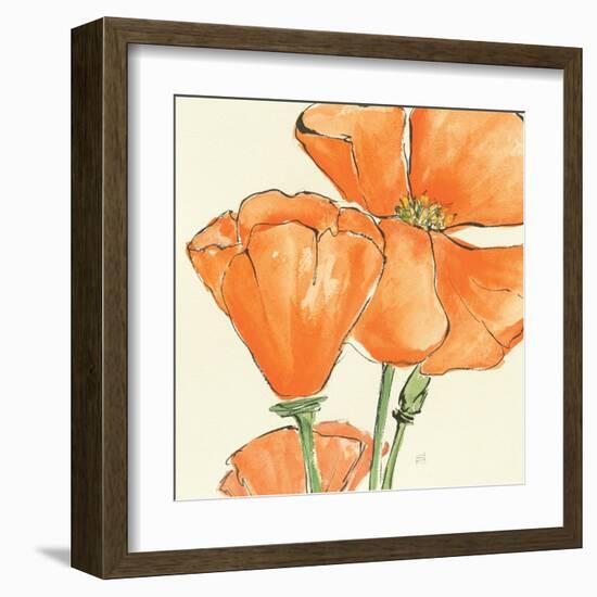 Sunshine Poppy III-Chris Paschke-Framed Art Print