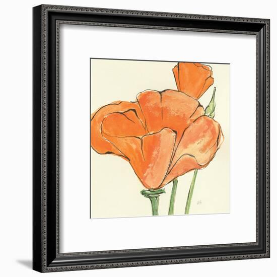 Sunshine Poppy IV-Chris Paschke-Framed Art Print