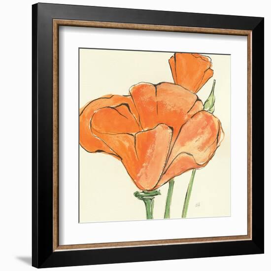 Sunshine Poppy IV-Chris Paschke-Framed Art Print