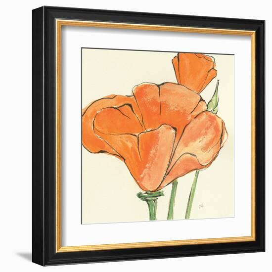 Sunshine Poppy IV-Chris Paschke-Framed Art Print