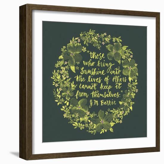 Sunshine Quote-Yachal Design-Framed Giclee Print