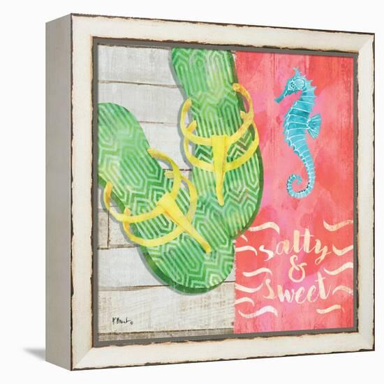 Sunshine Sandals III-Paul Brent-Framed Stretched Canvas