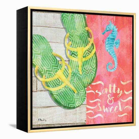 Sunshine Sandals III-Paul Brent-Framed Stretched Canvas