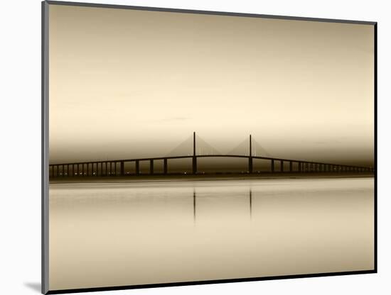 Sunshine Skyway Bridge over Tampa Bay from Fort De Soto Park, Florida, USA-Adam Jones-Mounted Photographic Print