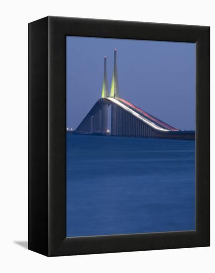 Sunshine Skyway Bridge, Tampa Bay, Saint Petersburg, Florida-John Coletti-Framed Premier Image Canvas
