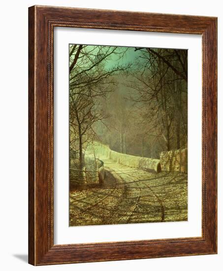 Sunshine Through Winter Trees-John Atkinson Grimshaw-Framed Giclee Print