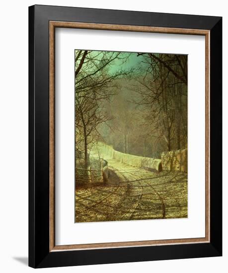 Sunshine Through Winter Trees-John Atkinson Grimshaw-Framed Giclee Print