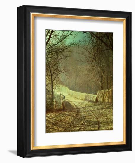 Sunshine Through Winter Trees-John Atkinson Grimshaw-Framed Giclee Print