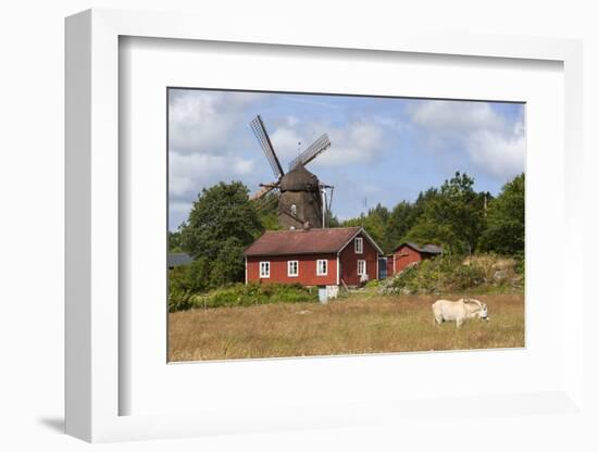 Sunvara Kvarn Windmill, Sunvara, Near Varobacka, Halland, Southwest Sweden, Sweden, Scandinavia-Stuart Black-Framed Photographic Print