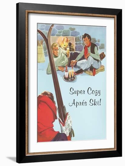 Super Cozy Apres Ski Scene-null-Framed Art Print