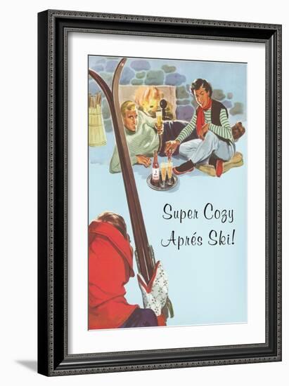 Super Cozy Apres Ski Scene-null-Framed Art Print