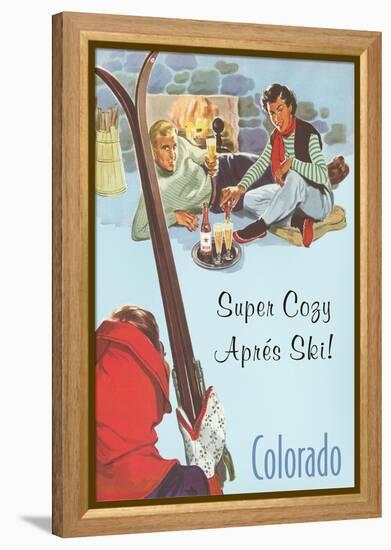 Super Cozy, Apres Ski-null-Framed Stretched Canvas